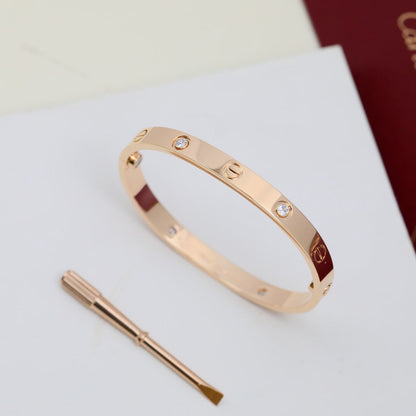 [Elite]LOVE BRACELET 6.1MM 4 DIAMONDS