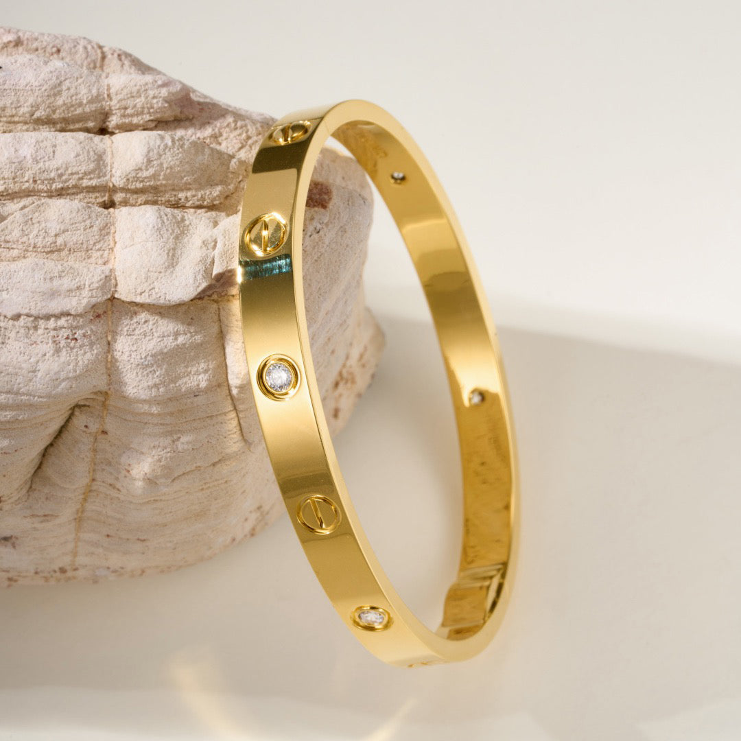 [Elite]LOVE BRACELET 6.1MM 4 DIAMONDS