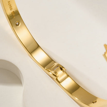 [Elite]LOVE BRACELET 6.1MM 4 DIAMONDS