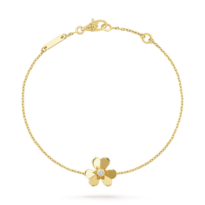 [Elite]FRIVOLE GOLD FLOWER PINK MALACHITE BRACELET
