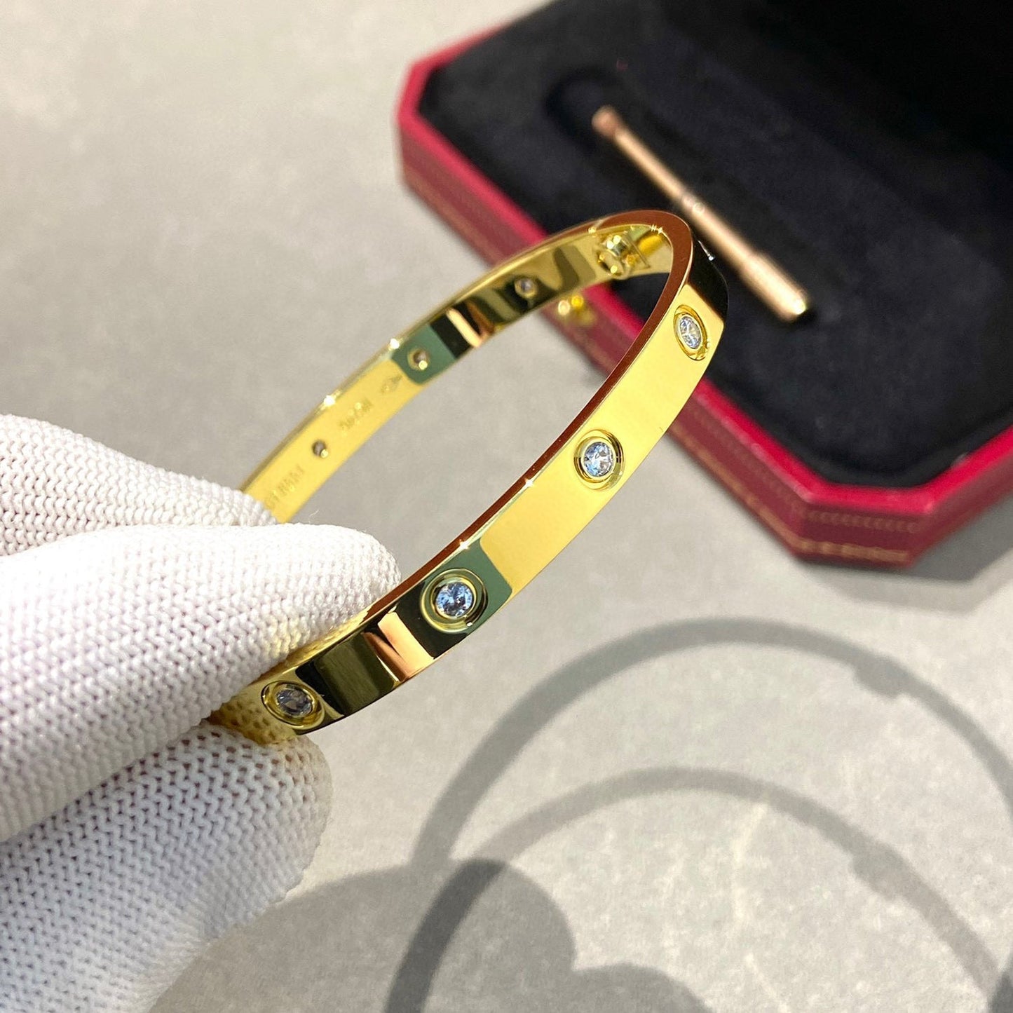 [Elite]LOVE BRACELET 6.1MM 10 DIAMONDS