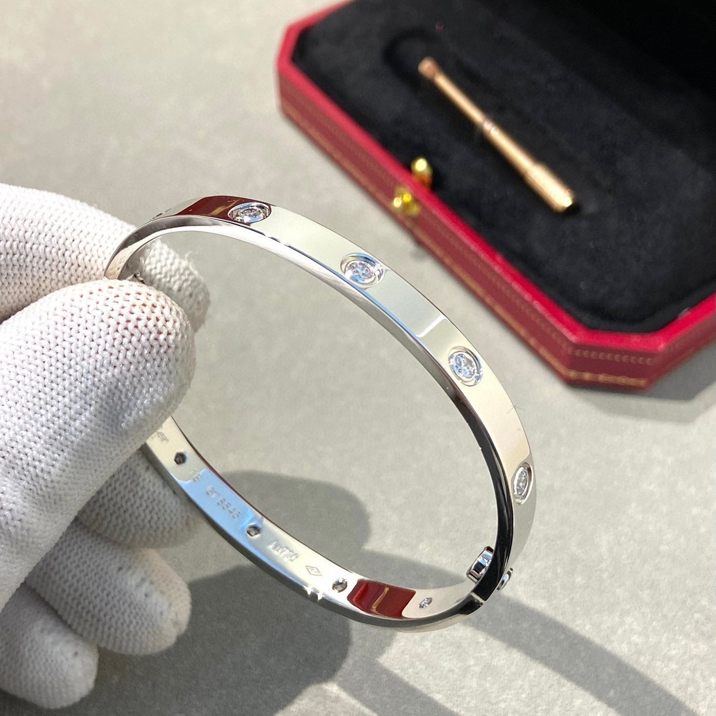 [Elite]LOVE BRACELET 6.1MM 10 DIAMONDS