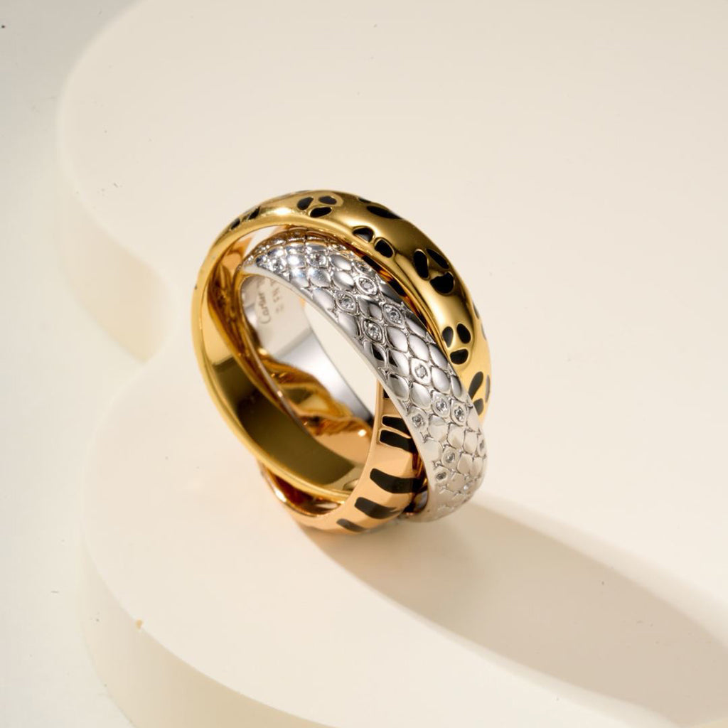 [Elite] TRINITY  RING LEOPARD PRINT