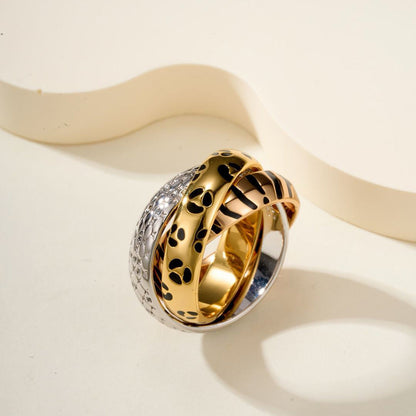 [Elite] TRINITY  RING LEOPARD PRINT