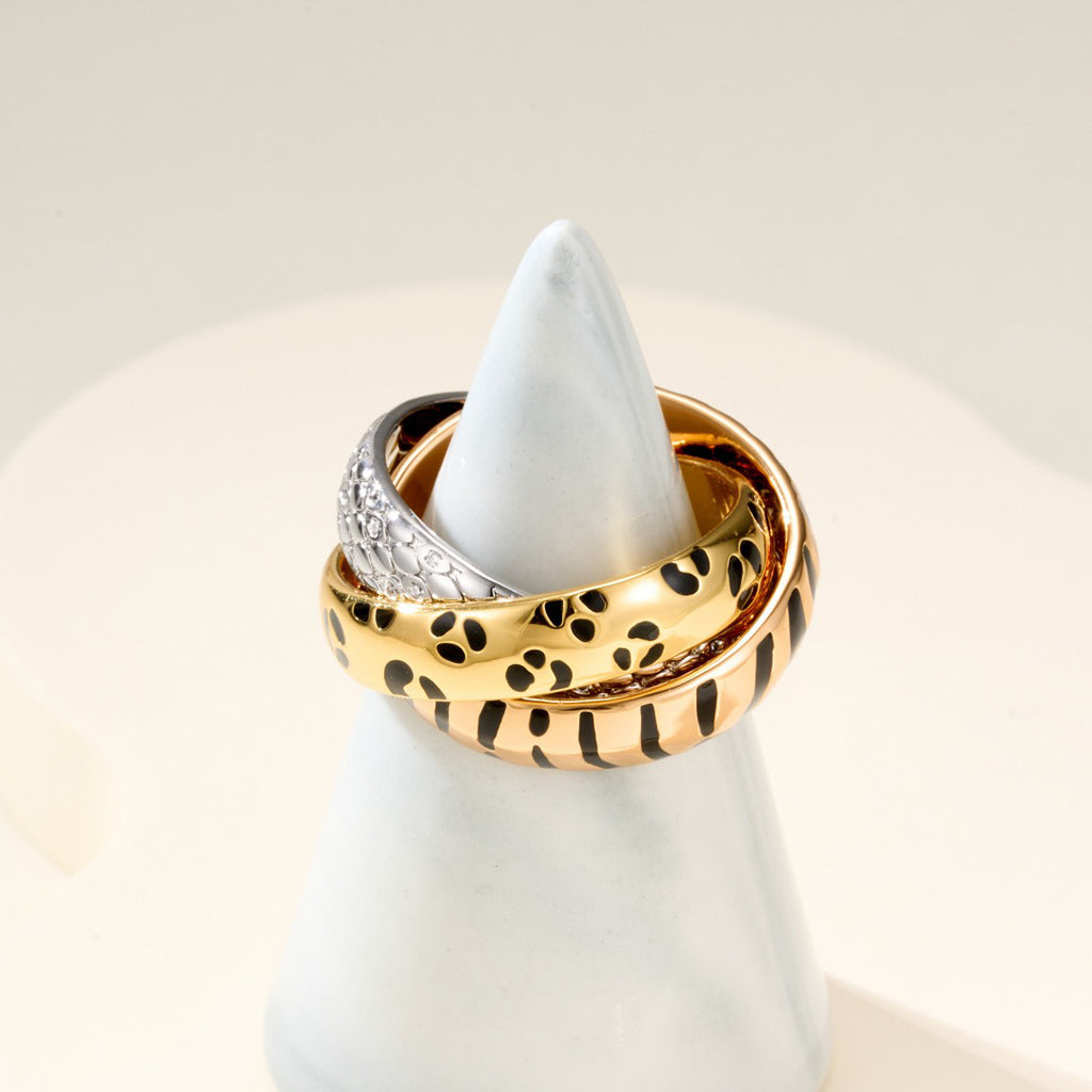 [Elite] TRINITY  RING LEOPARD PRINT