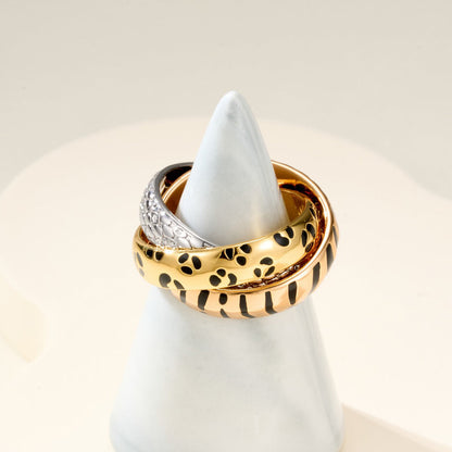 [Elite] TRINITY  RING LEOPARD PRINT