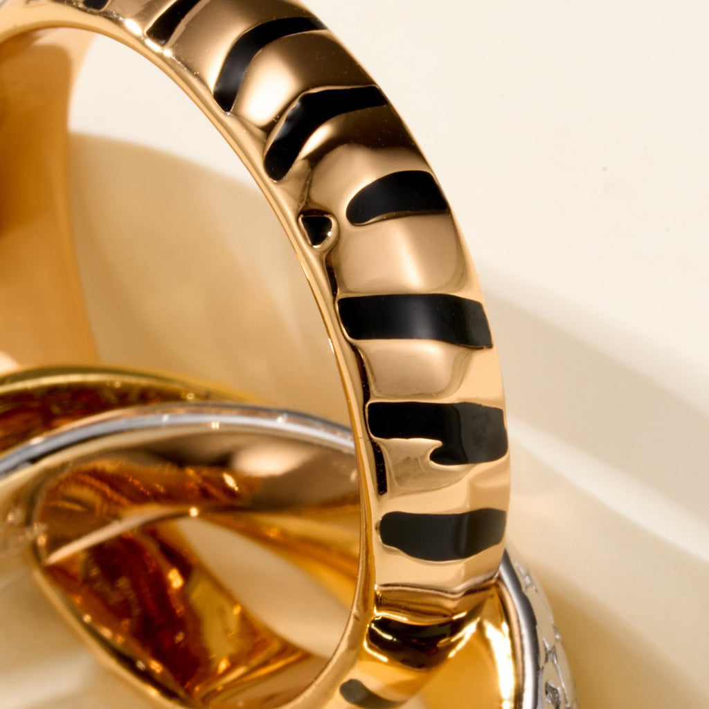 [Elite]TRINITY  RING LEOPARD PRINT