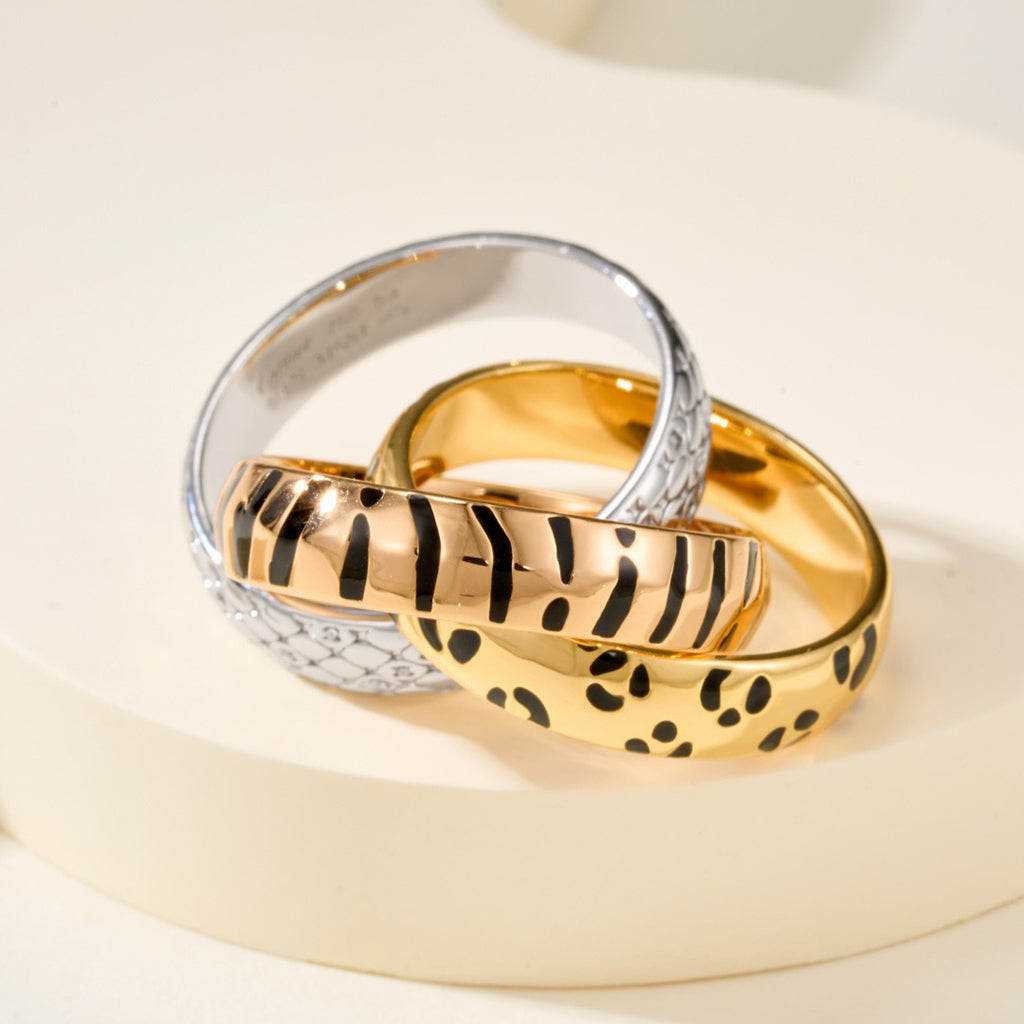 [Elite] TRINITY  RING LEOPARD PRINT