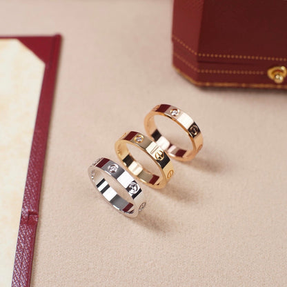 [Elite]LOVE 4MM 1 DIAMOND RING