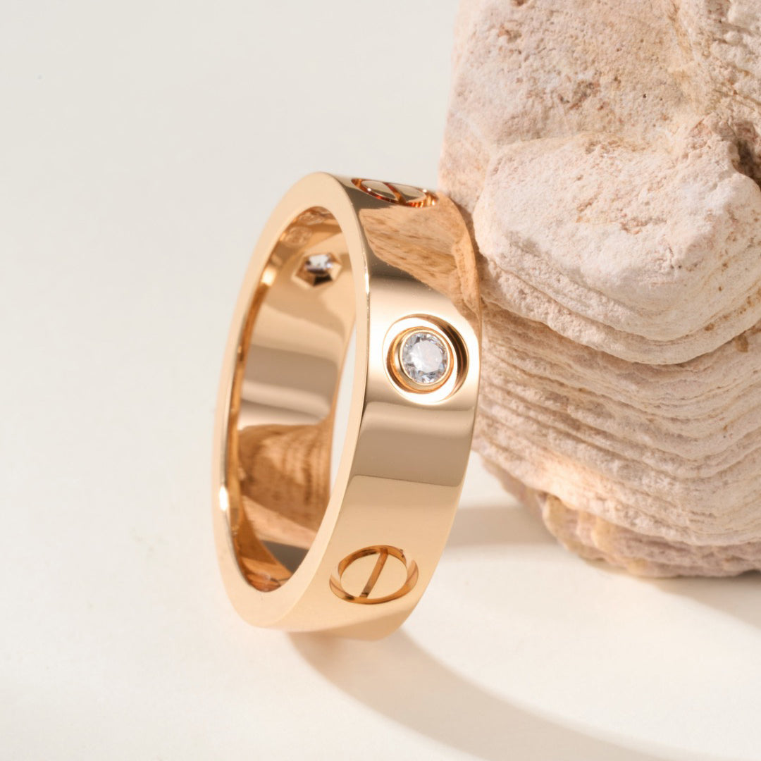 [Elite]LOVE 4MM 1 DIAMOND RING