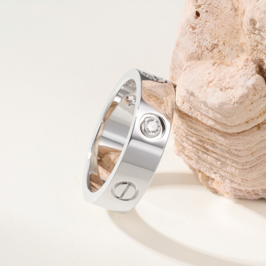 [Elite]LOVE 4MM 1 DIAMOND RING