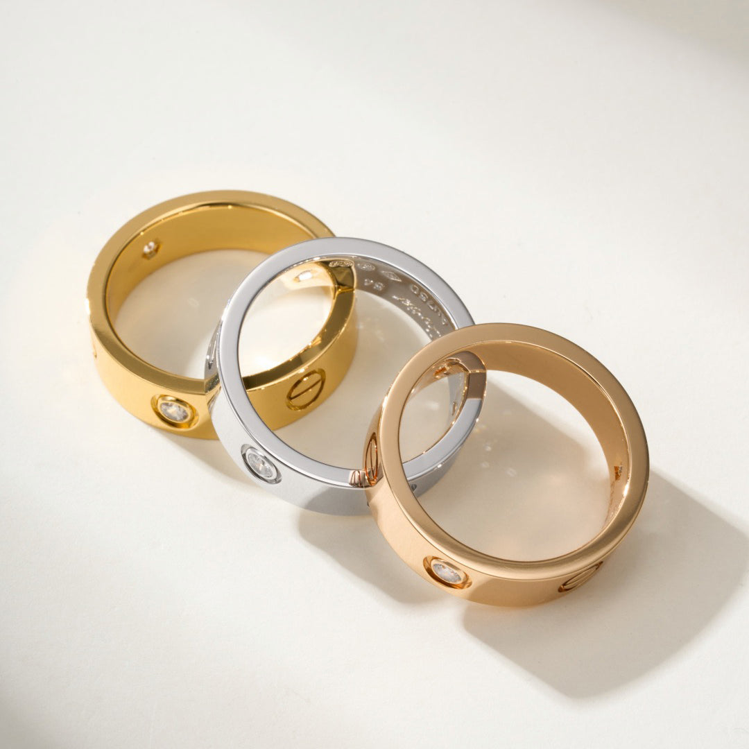 [Elite]LOVE 4MM 1 DIAMOND RING