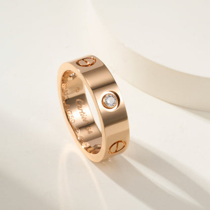 [Elite]LOVE 4MM 1 DIAMOND RING