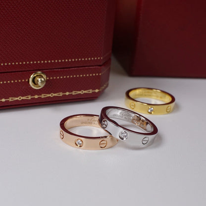 [Elite]LOVE 4MM 1 DIAMOND RING