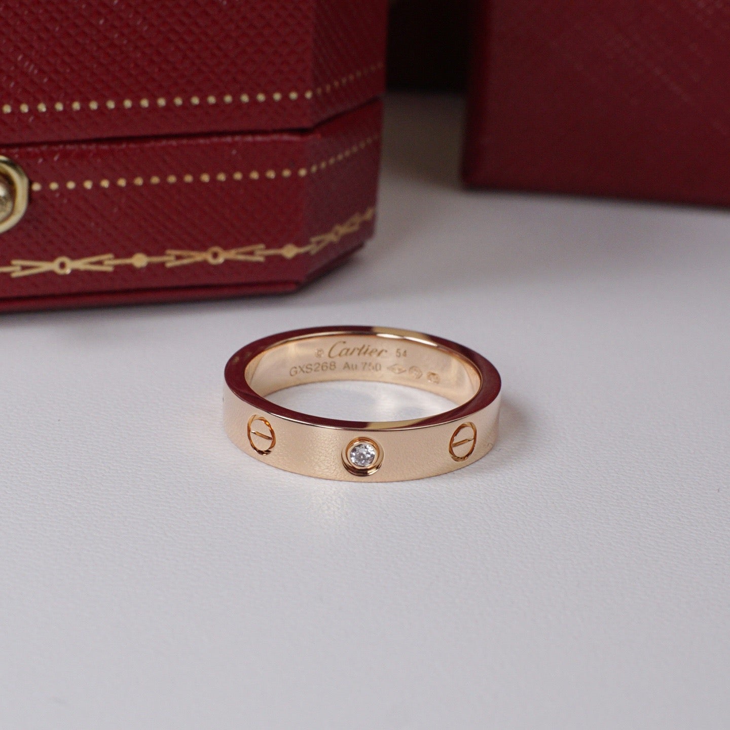 [Elite]LOVE 4MM 1 DIAMOND RING