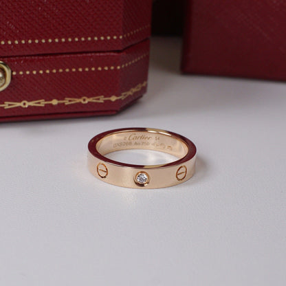 [Elite]LOVE 4MM 1 DIAMOND RING