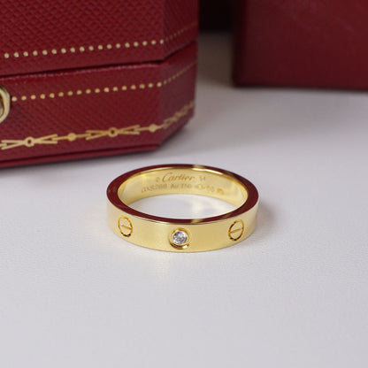 [Elite]LOVE 4MM 1 DIAMOND RING