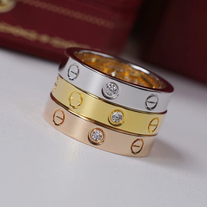 [Elite]LOVE 4MM 1 DIAMOND RING