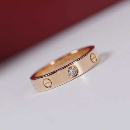 [Elite]LOVE 4MM 1 DIAMOND RING