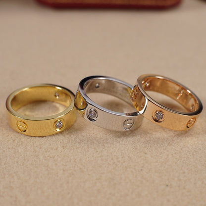 [Elite]LOVE 5.5MM 3 DIAMOND RING