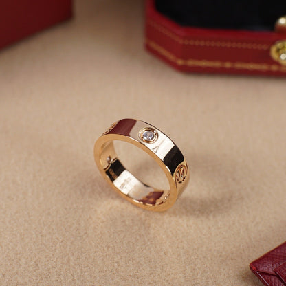 [Elite]LOVE 5.5MM 3 DIAMOND RING