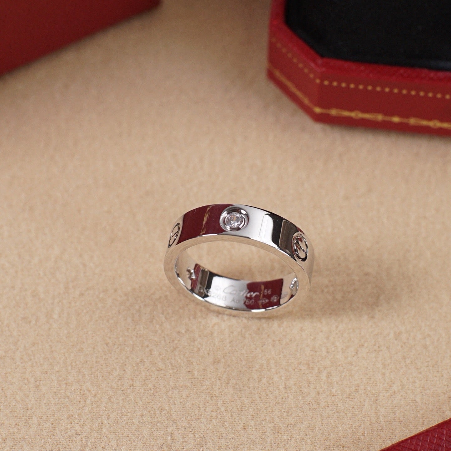 [Elite]LOVE 5.5MM 3 DIAMOND RING