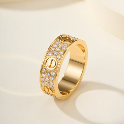 [Elite]LOVE RING 5.5MM DIAMONDS PAVED