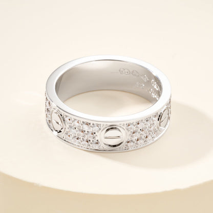 [Elite]LOVE RING 5.5MM DIAMONDS PAVED