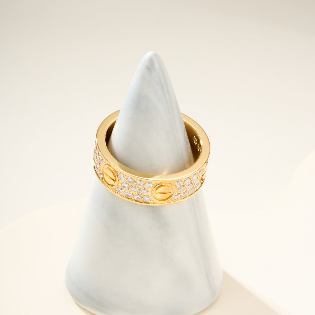[Elite]LOVE RING 5.5MM DIAMONDS PAVED