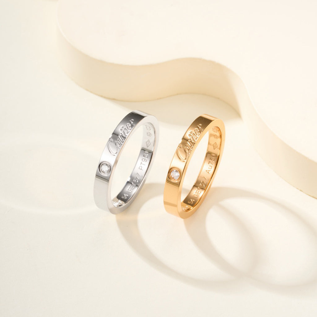 [Elite]LOVE RING 4MM 1 DIAMOND