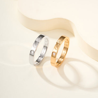 [Elite]LOVE RING 4MM 1 DIAMOND
