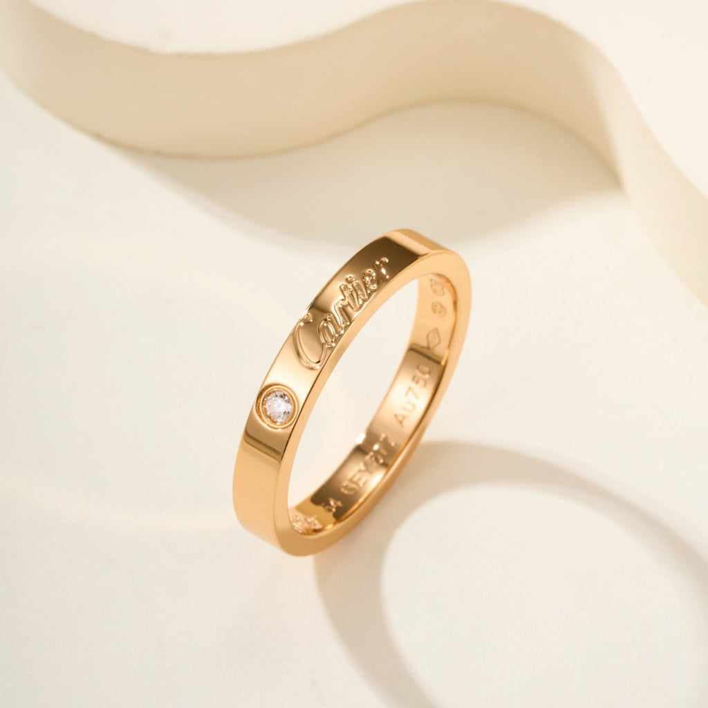 [Elite]LOVE RING 4MM 1 DIAMOND