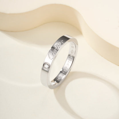 [Elite]LOVE RING 4MM 1 DIAMOND