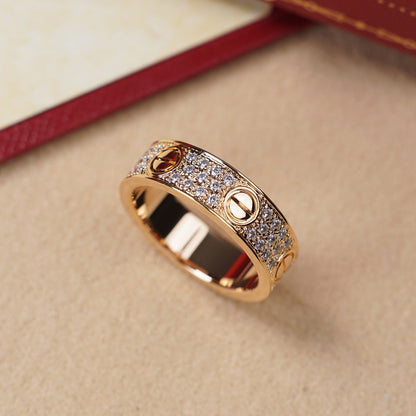 [Elite]LOVE RING 5.5MM DIAMONDS PAVED