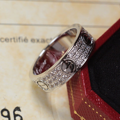 [Elite]LOVE RING 5.5MM DIAMONDS PAVED