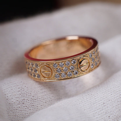[Elite]LOVE RING 5.5MM DIAMONDS PAVED