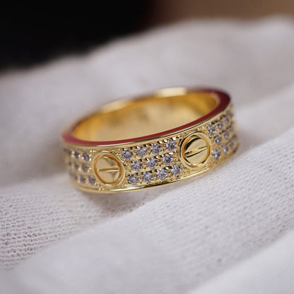 [Elite]LOVE RING 5.5MM DIAMONDS PAVED