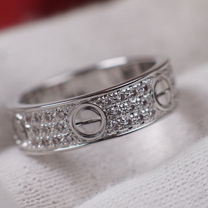 [Elite]LOVE RING 5.5MM DIAMONDS PAVED