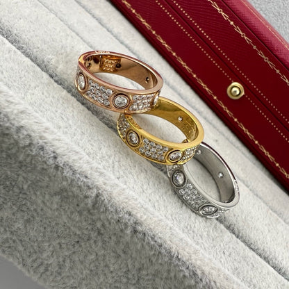 [Elite]LOVE 5.5MM FULL-PAVE 6-DIAMOND RING