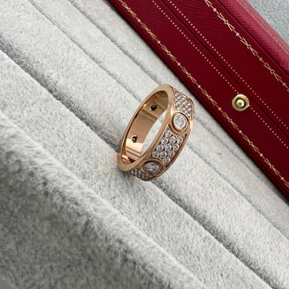 [Elite]LOVE 5.5MM FULL-PAVE 6-DIAMOND RING