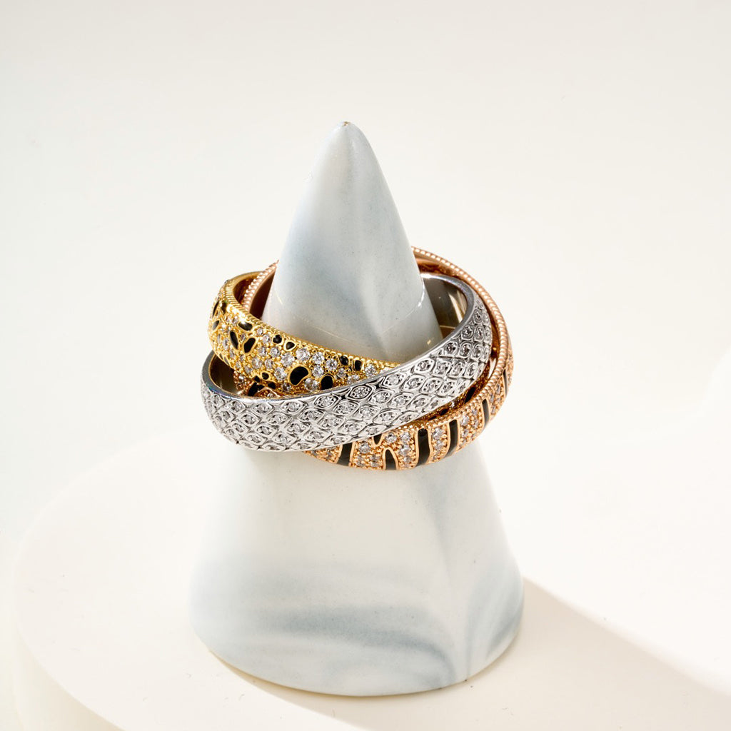 [Elite] TRINITY  RING LEOPARD PRINT