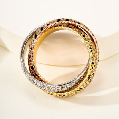[Elite] TRINITY  RING LEOPARD PRINT