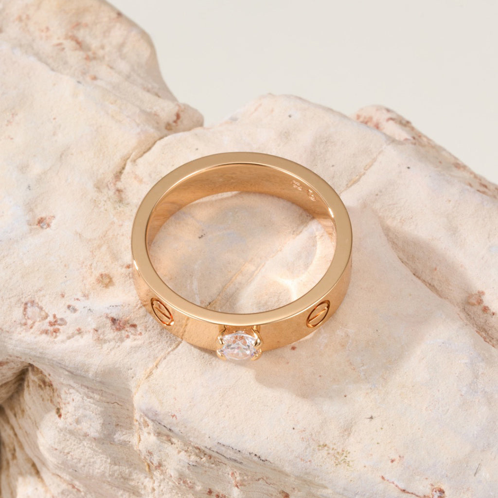 [Elite]LOVE RING 3.6MM 1 BIG DIAMOND