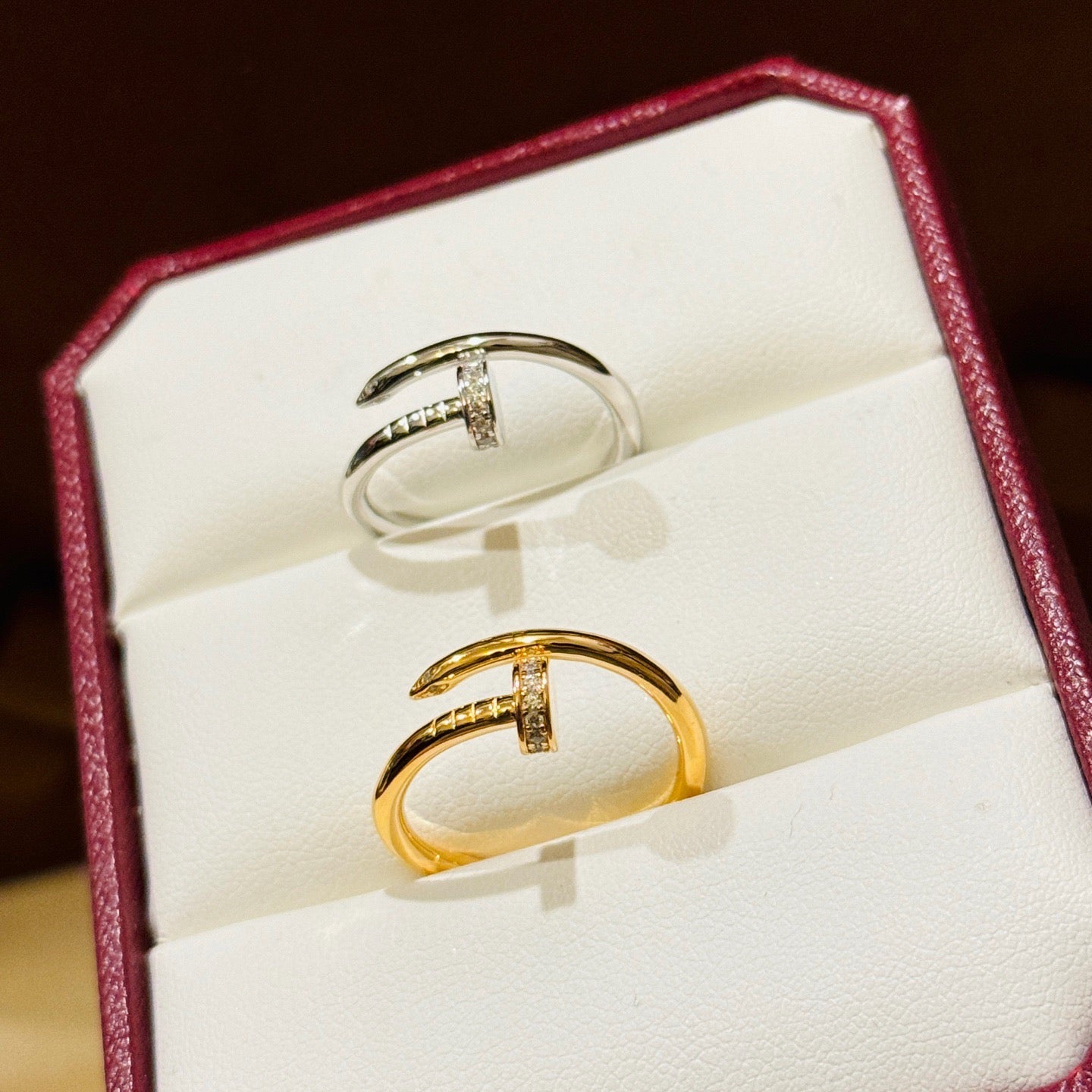 [Elite]JUSTE 1.8MM HALF DIAMOND RING