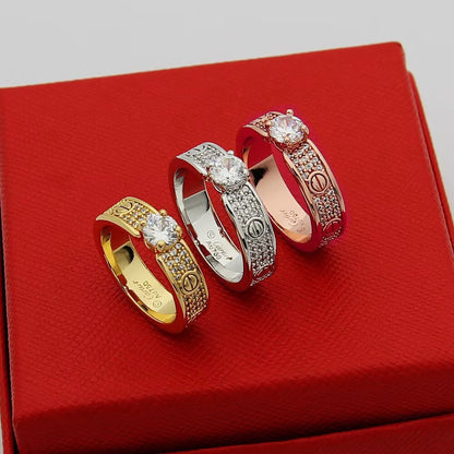 [Elite]LOVE RING 3.6MM 1 BIG DIAMOND FULL DIAMOND