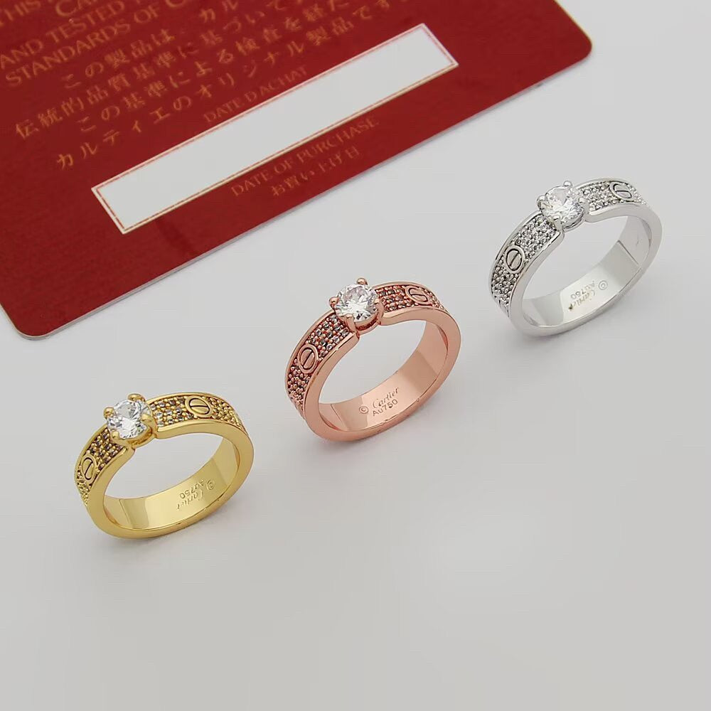 [Elite]LOVE RING 3.6MM 1 BIG DIAMOND FULL DIAMOND