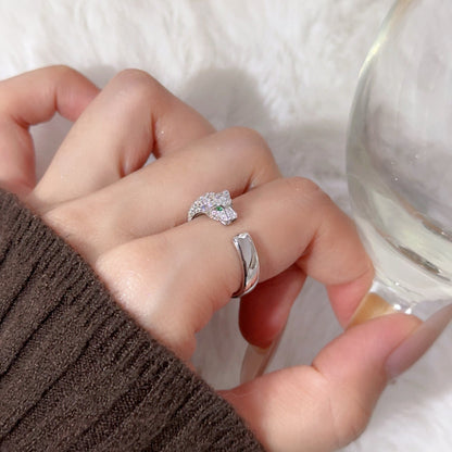 [Elite]PANTHERE HALF DIAMOND SMALL RING