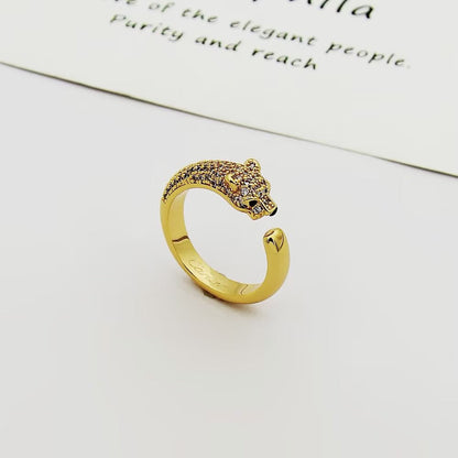 [Elite]PANTHERE HALF DIAMOND SMALL RING