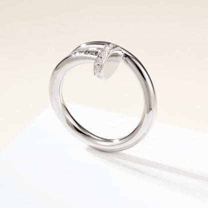 [Elite]JUSTE RING 2.6MM HALF DIAMOND