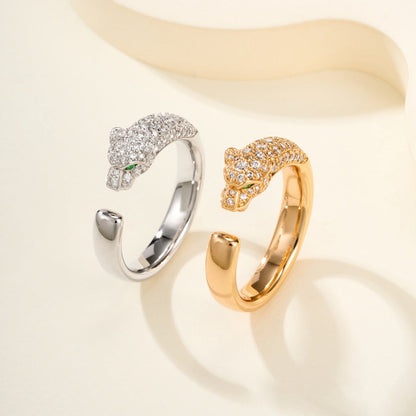 [Elite]PANTHERE HALF DIAMOND SMALL RING
